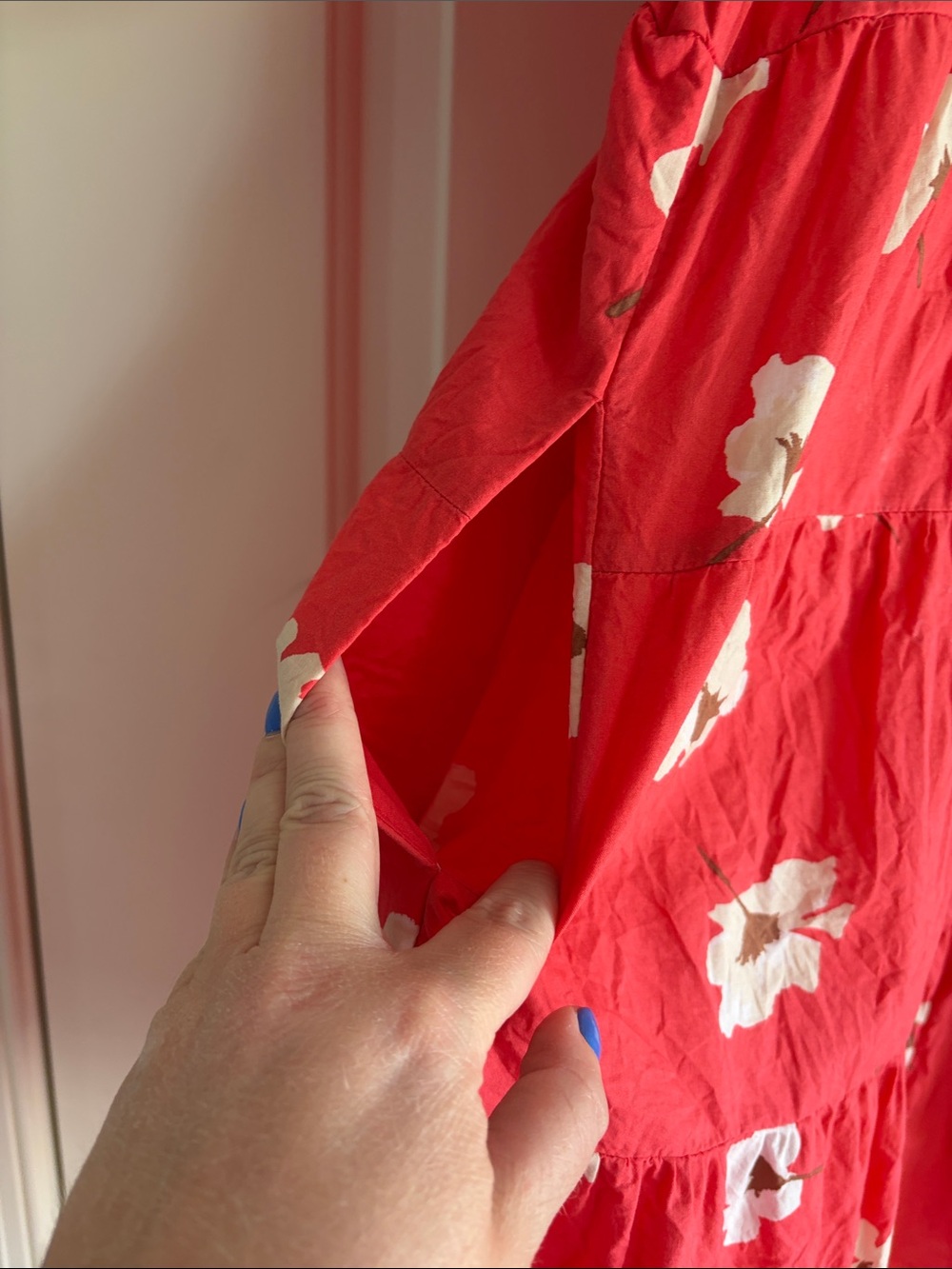 Universal Thread Hot Pink Floral Mini Dress - Picture 5 of 5